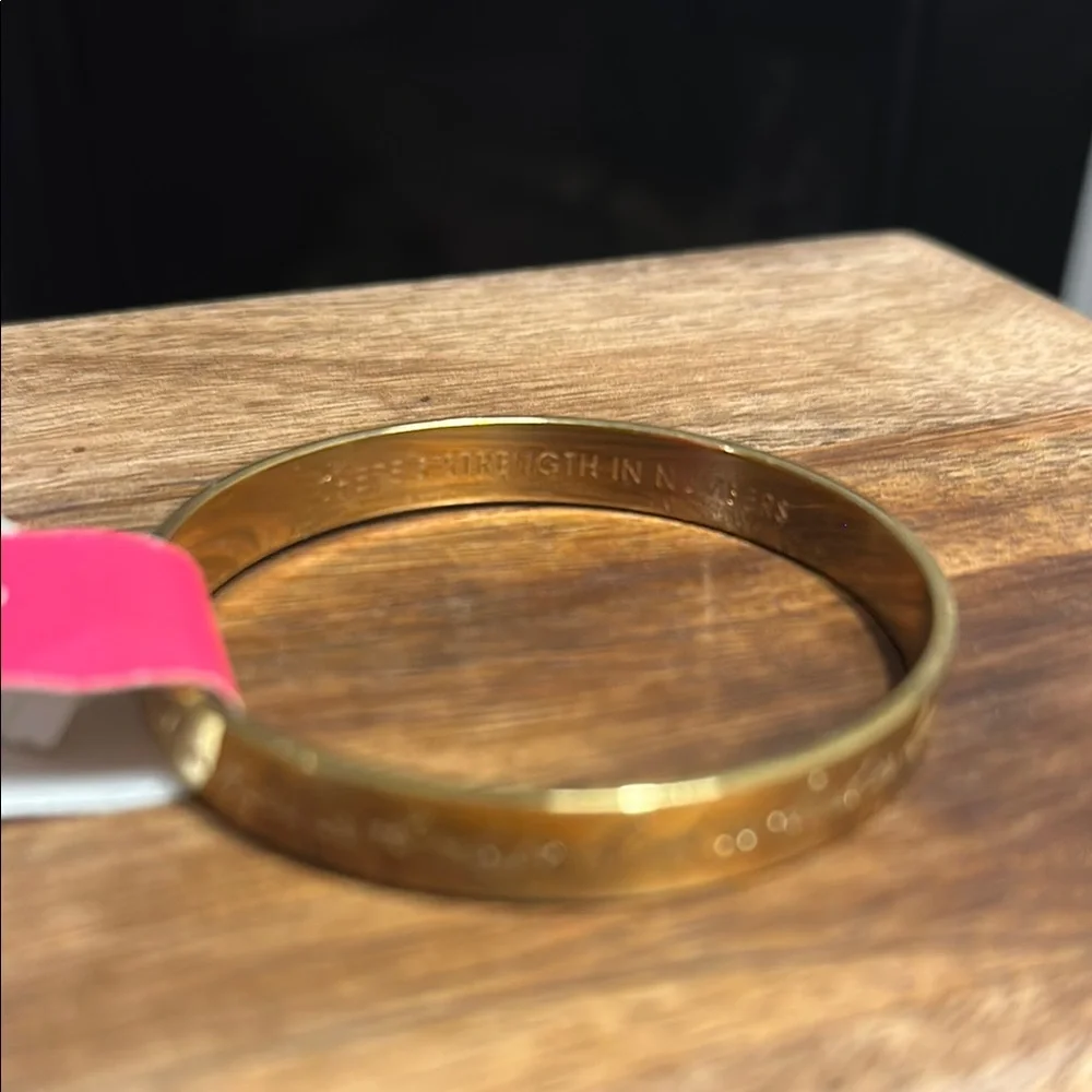Kate Spade Gold Engraved Bracelet - Picture 4 of 5
